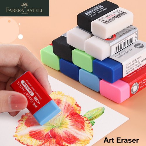Imagen de Borrador de Lápiz Faber-Castell 3, 4 y 5 Piezas Especialmente Formulado para Uso Artístico y Gráfico Sin Polvo con Borrado Limpio y Efectivo