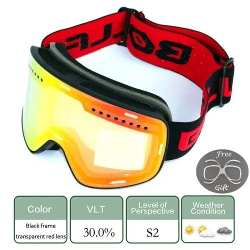 Lunettes de ski magnétiques
