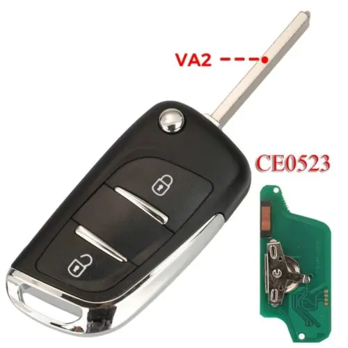 Image de Clé Voiture à Distance 433MHz pour Peugeot & Citroën