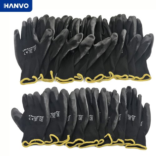 Afbeelding van Veiligheidshandschoenen met PU-nitril coating – 10 paar
