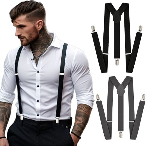 Afbeelding van Elegante Bretels voor Mannen en Vrouwen – Unisex Kledingaccessoire in Effen Kleuren voor Bruiloft, Formele Gelegenheden en Dagelijks Dragen