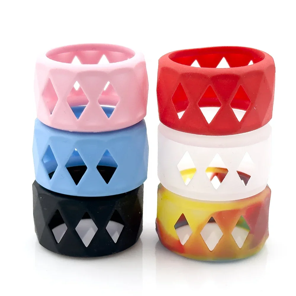 Image of Eco-Friendly Decorative Glass Bottle Band Ring with Non-Slip Protection for Bubble Glass Tube Tank Accessories
