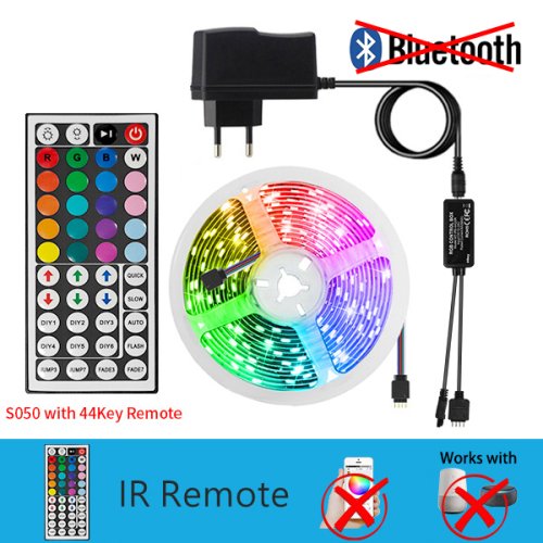 Immagine di Striscia LED RGB Bluetooth 12V - Illuminazione Intelligente per Natale e Feste