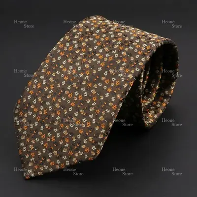 Image de Cravate Florale Homme - Motif Élégant Rose & Couleurs Vives