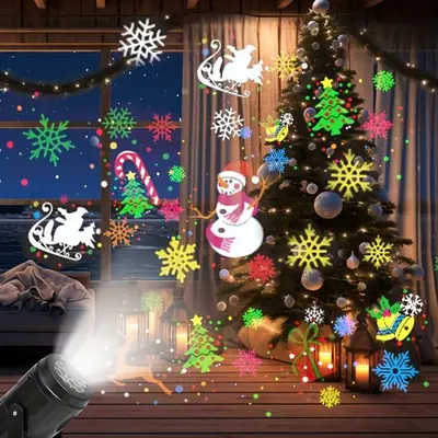 Image de Projecteur Noël LED - Flocon de Neige USB