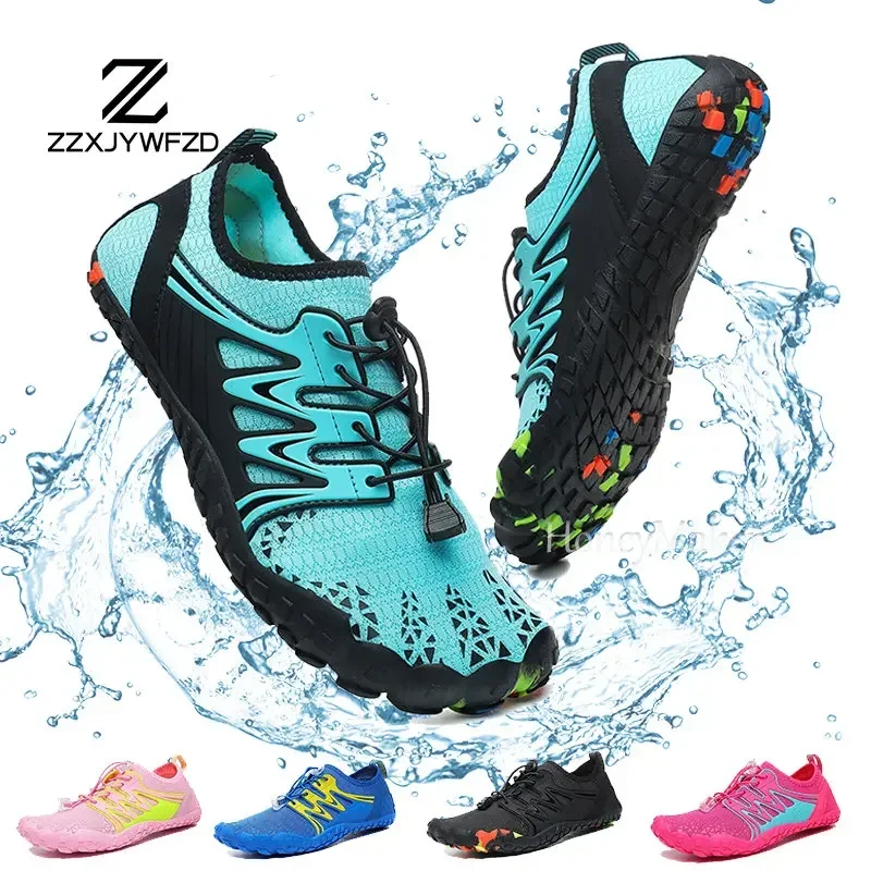 Imagen de Zapatos Acuáticos Unisex para Vadear con Secado Rápido, Sandalias de Agua con Drenaje Ideal para Playa, Natación, Yoga, Surf y Deportes Acuáticos