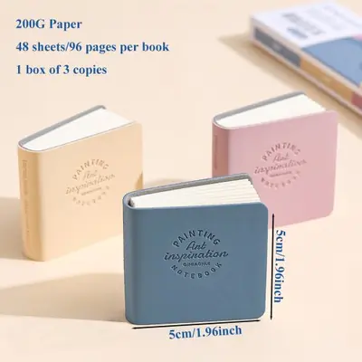 Image de Mini Carnet de Croquis 50x50mm - 3 Pièces