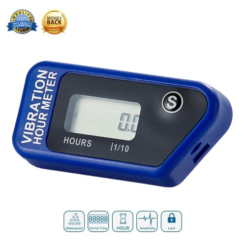 Afbeelding van Waterdichte Resetbare LCD Draadloze Trillingsurenteller Voor Kettingzaag Pit Bike Dirt Quad Grasmaaier Sneeuwscooter ATV Marine Mo