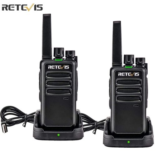 Bild von Retevis RT668 PMR 446 Walkie-Talkie Set – 2 Stück, tragbares Zwei-Wege-Funkgerät für Hotel, Café und Outdoor-Nutzung mit PTT-Funktion