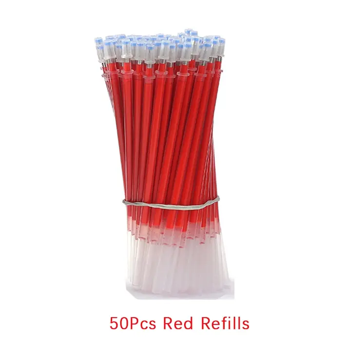 Image de Stylos Gel Kawaii 54 pcs - Bleu, Rouge, Noir