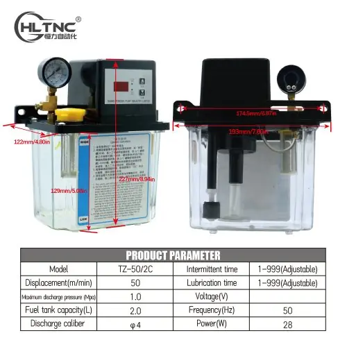 Image de Pompe à Huile Automatique 2L pour CNC - 110V/220V
