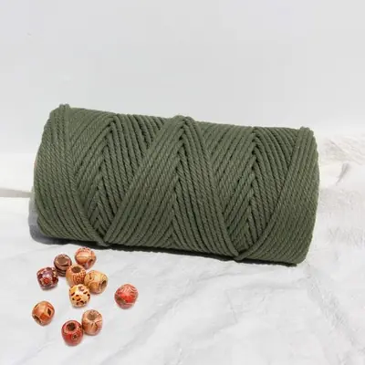 Image de Cordon Macramé 3mm - 100m Coton Naturel