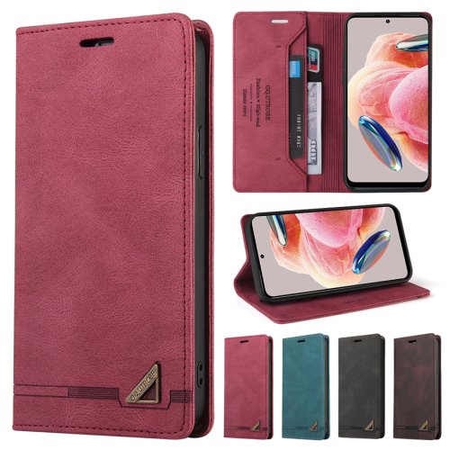 Bild von Brieftasche Anti Diebstahl Pinsel Magnetische Flip Karte Stand Leder Fall Für Xiaomi Redmi 14C 13C 12C 10C Hinweis 14 Pro + 13 12 12S 11S 11 Pro