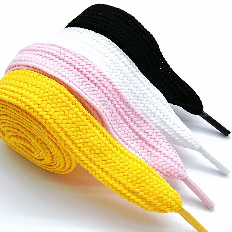 Image de Lacets Plats Large 2cm - Tendance & Confort