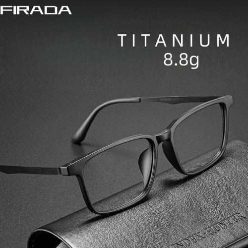 Afbeelding van Stijlvolle Titanium Bril voor Heren – Retro & Zakelijk