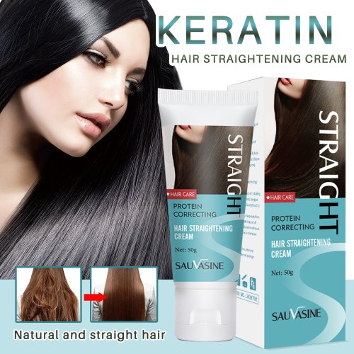 Bild von Keratin-Haarglättungscreme Keratin-Creme zum Glätten der Haare Professionelles Keratin zur dauerhaften Glättung der Haare