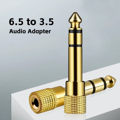 Afbeelding van Liulz Jack 6.5 6.35mm Stekker naar 3.5mm Vrouwelijke Connector Gold Plating Hoofdtelefoon Microfoon AUX Audio Plug