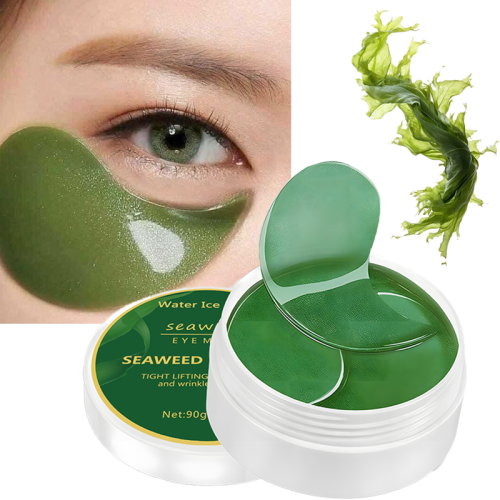 Image of Natural Seaweed & Hyaluronic Acid Eye Masks for Dark Circle Reduction and Collagen Boosting Skin Care