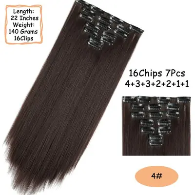 Image de Extensions de Cheveux Bouclés Clip-in 24" - Ombre Noir/Brun/Blond