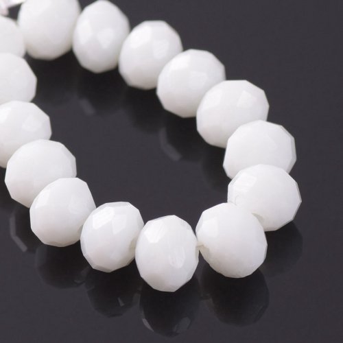 Immagine di Colore solido 3x2mm 4x3mm 6x4mm 8x6mm 10x7mm 12x8mm Rondelle sfaccettato cristallo ceco perline alle...