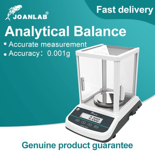 Immagine di Bilancia analitica JOANLAB Bilancia digitale da laboratorio Bilancia elettronica Bilancia di precisione Bilancia Gamma: 200/300/500 g Risoluzione: 0,001 g