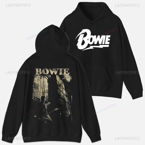 Immagine di Felpa con Cappuccio David Bowie - Streetwear Autunnale