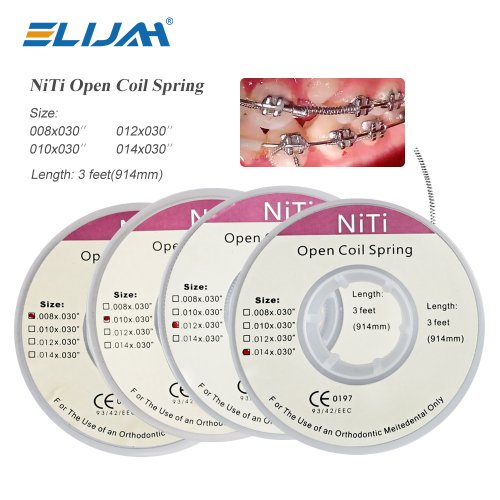 Afbeelding van Orthodontische NITI Open Veer – Precisie voor Tandbeweging