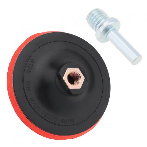 Afbeelding van 125Mm Polijstschijf Lichtgewicht Haaklus Backpad M14 Boor Bevestiging Zandschijf Voor Haakse Slijper