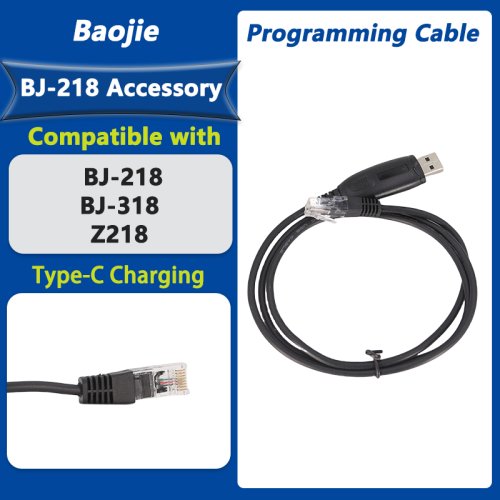 Image de Câble de programmation Baojie BJ-218D - Compatible avec talkie-walkie BJ218, BJ318, Z218