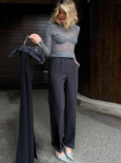 Afbeelding van Stijlvolle Gebreide Cropped Vest voor Dames