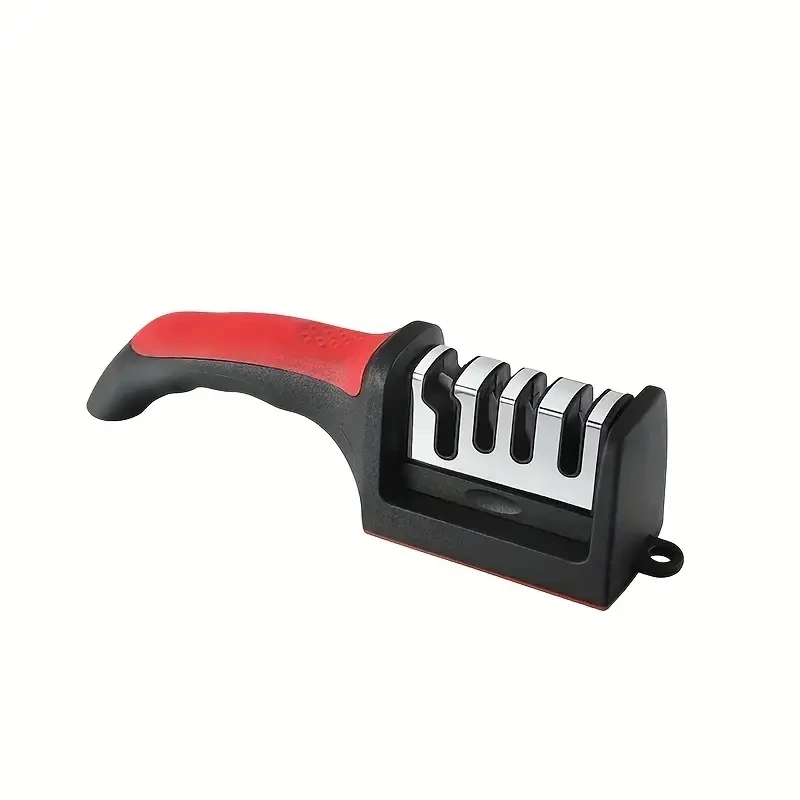 Immagine di Affilacoltelli a 3 segmenti Affilacoltelli per coltelli da cucina Pietra per affilare a tre usi in acciaio inossidabile per utensili da cucina