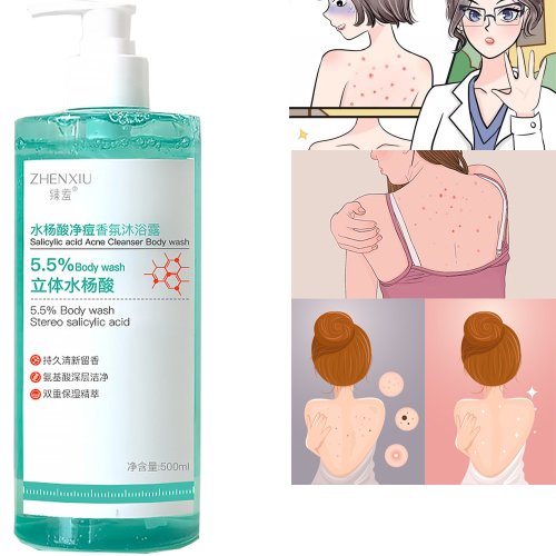 Image de Gel Douche Exfoliant Anti-Acné au Salicylate