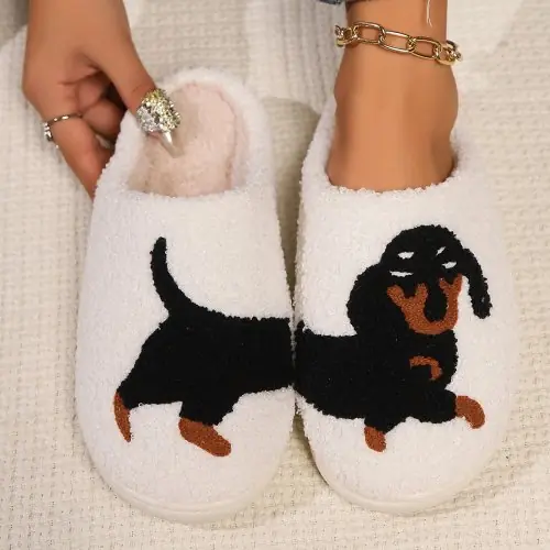 Image de Chaussons Mignons Chat & Chien - Confort Hiver