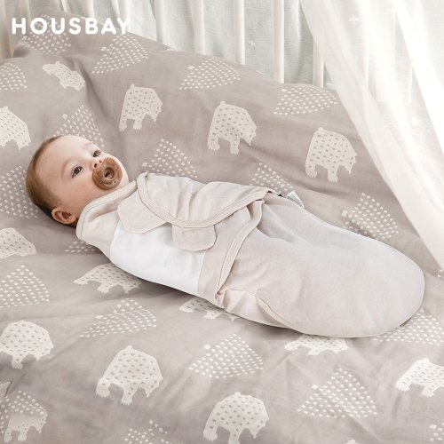 Imagen de Saco de dormir 100% de algodón para bebé, sobre con extracto para recién nacido, manta para bebé, saco de dormir envolvente para niña