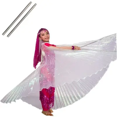 Image de Ailes de Danse pour Enfants - Robe de Danse du Ventre avec Bâtons