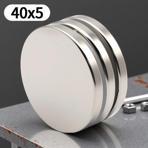 Bild von Runde Kühlschrankmagnete 40x5 mm – Starke Haftmagnete für Whiteboard, Büro, Zuhause und Arbeitsplatz – Ideal für Aufbewahrung und Organisation