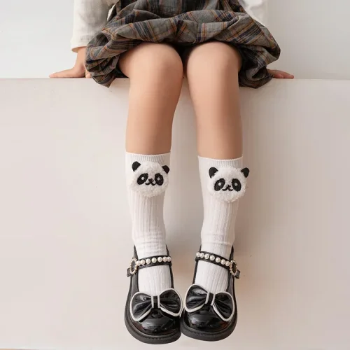 Image de Chaussettes Kawaii Kuromi & Kitty Sanrio - Style Coréen pour Filles