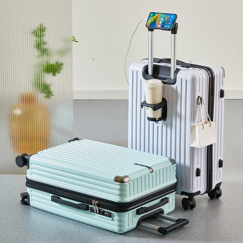 Imagen de Maleta ligera para viajar con contraseña protectora, equipaje para niños, bolsa de transporte para hombres y mujeres, Maleta de cuero de 20-26 pulgadas