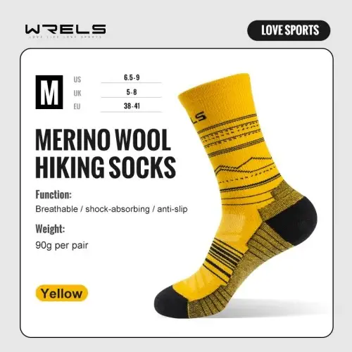 Image de Chaussettes de Randonnée en Laine Mérinos
