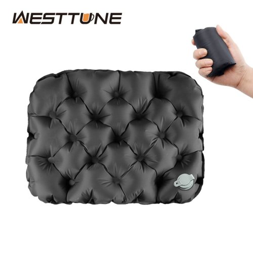 Immagine di Materasso Gonfiabile Westtune Ultraleggero per Sedersi all'Aperto – Cuscino da Sedia Portatile per Campeggio, Escursionismo e Zaino in Spalla