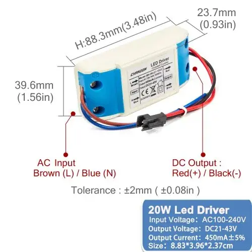 450mA DC21-43V