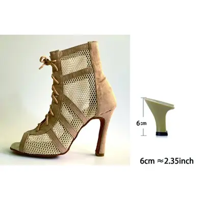 Image de Bottines de Danse Bachata Femme - Talon 6-10 cm