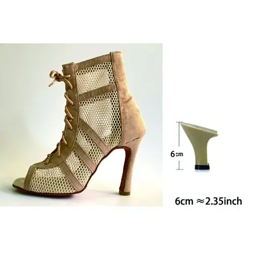 Image de Bottines de Danse Bachata Femme - Talon 6-10 cm