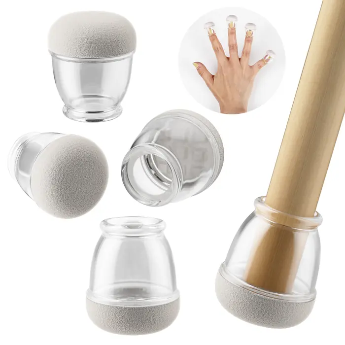 Image de Protège-Pieds de Meuble en Silicone - Anti-Bruit & Anti-Dérapant