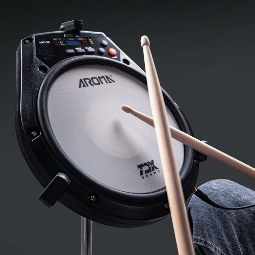 Afbeelding van Elektronische Drum Pad met Ingebouwde Batterij en Metronoom – Ideaal voor Percussie Oefeningen en Muziektraining