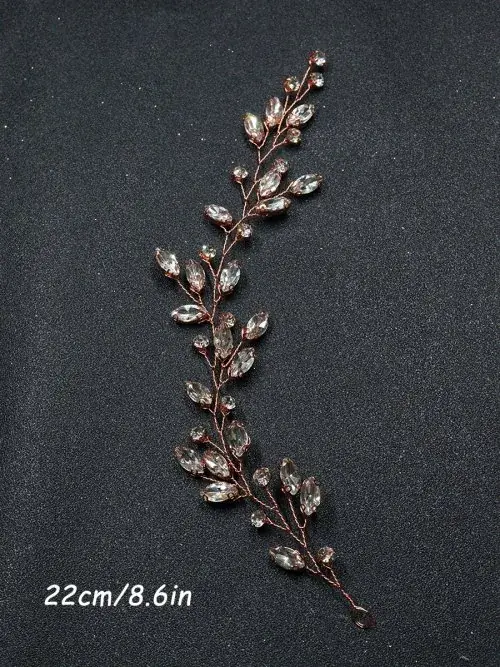 Image de Bandeau de Mariée en Strass - Élégant & Fait Main