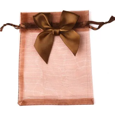 Image de Sac Organza Nœud Papillon - 10 pcs
