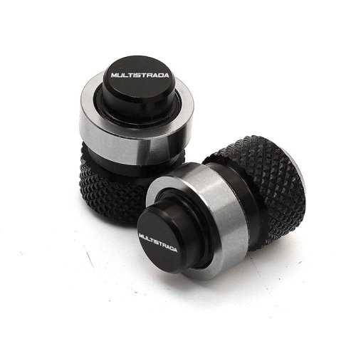 2 Grey Valve Caps