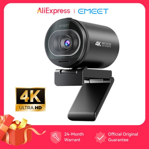 Imagen de Cámara Web 4K 1080P 60FPS cámara Web de transmisión EMEET S600 cámara de transmisión viva con enfoque automático con micrófonos y cubierta de privacidad para Tiktok/YouTube