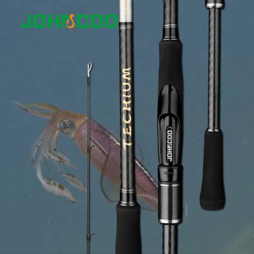 Image of Johncoo High Carbon Egi Rod for Squid Fishing – Ultra-Light and Sensitive Spinning Rod, 832M & 832ML Models, PE Line 0.4-1.0, Ideal for Squid Sizes 2-4 to 2-3.5
